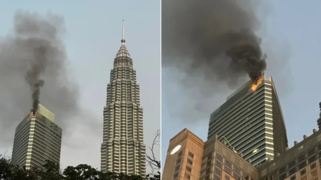 পেট্রোনাস টাওয়ারে অগ্নিকাণ্ড